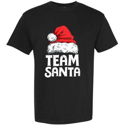 Team Santa Christmas Squad Family Matching Pajamas Boy Garment-Dyed Heavyweight T-Shirt