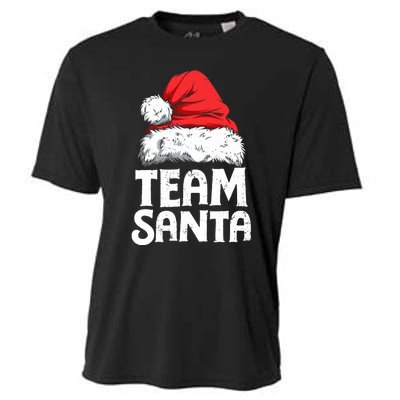 Team Santa Christmas Squad Family Matching Pajamas Boy Cooling Performance Crew T-Shirt