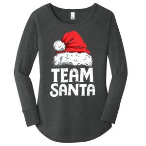 Team Santa Christmas Squad Family Matching Pajamas Boy Women's Perfect Tri Tunic Long Sleeve Shirt