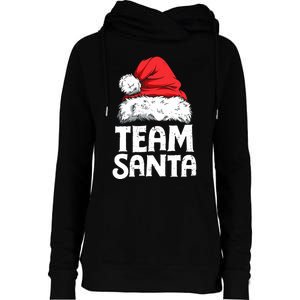 Team Santa Christmas Squad Family Matching Pajamas Boy Womens Funnel Neck Pullover Hood