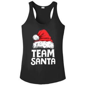 Team Santa Christmas Squad Family Matching Pajamas Boy Ladies PosiCharge Competitor Racerback Tank