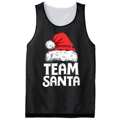 Team Santa Christmas Squad Family Matching Pajamas Boy Mesh Reversible Basketball Jersey Tank