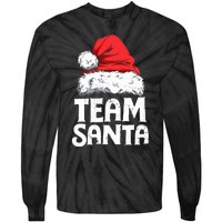 Team Santa Christmas Squad Family Matching Pajamas Boy Tie-Dye Long Sleeve Shirt