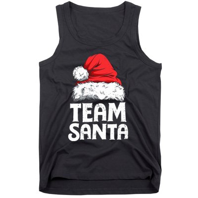 Team Santa Christmas Squad Family Matching Pajamas Boy Tank Top