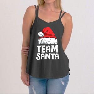 Team Santa Christmas Squad Family Matching Pajamas Boy Women's Strappy Tank