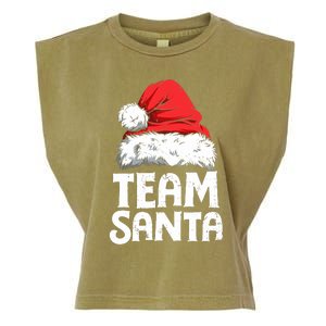 Team Santa Christmas Squad Family Matching Pajamas Boy Garment-Dyed Women's Muscle Tee