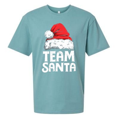 Team Santa Christmas Squad Family Matching Pajamas Boy Sueded Cloud Jersey T-Shirt