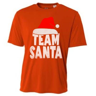 Team Santa Christmas Squad Family Matching Pajamas Cooling Performance Crew T-Shirt