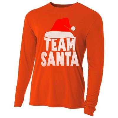 Team Santa Christmas Squad Family Matching Pajamas Cooling Performance Long Sleeve Crew