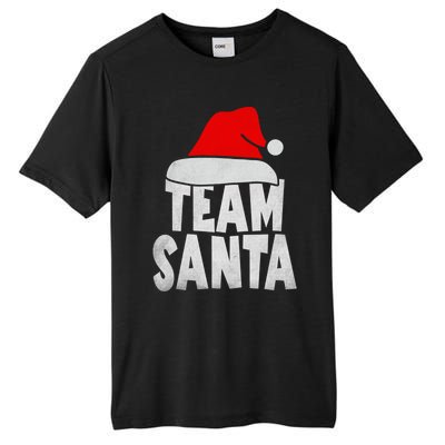 Team Santa Christmas Squad Family Matching Pajamas Tall Fusion ChromaSoft Performance T-Shirt