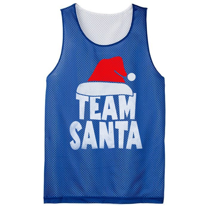 Team Santa Christmas Squad Family Matching Pajamas Mesh Reversible Basketball Jersey Tank