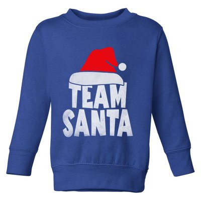 Team Santa Christmas Squad Family Matching Pajamas Toddler Sweatshirt