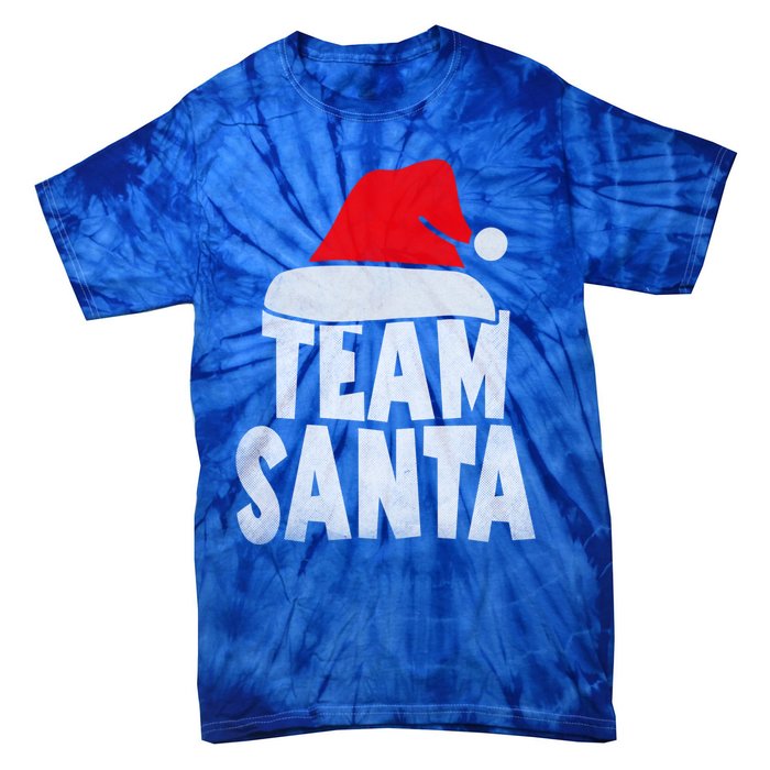 Team Santa Christmas Squad Family Matching Pajamas Tie-Dye T-Shirt