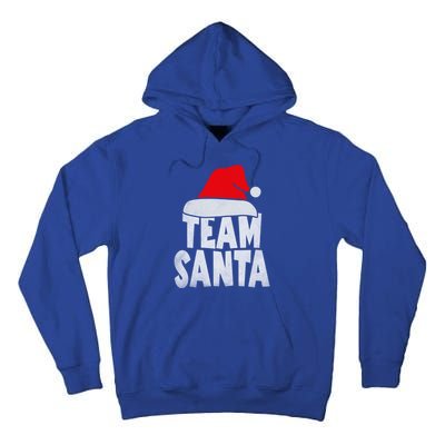 Team Santa Christmas Squad Family Matching Pajamas Tall Hoodie