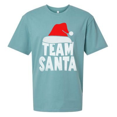 Team Santa Christmas Squad Family Matching Pajamas Sueded Cloud Jersey T-Shirt