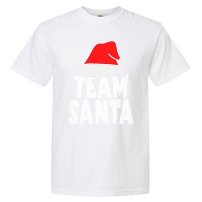 Team Santa Christmas Squad Family Matching Pajamas Garment-Dyed Heavyweight T-Shirt