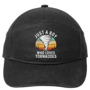 Tornado Storm Chasing Twister Hurricane 7-Panel Snapback Hat