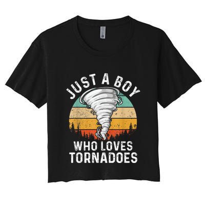 Tornado Storm Chasing Twister Hurricane Crop Top