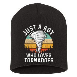 Tornado Storm Chasing Twister Hurricane Short Acrylic Beanie