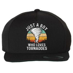 Tornado Storm Chasing Twister Hurricane Wool Snapback Cap