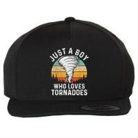 Tornado Storm Chasing Twister Hurricane Wool Snapback Cap