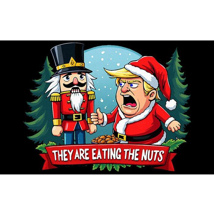 Trump Santa Claus With Nutcracker They Are Eating The Nuts Bumper Sticker