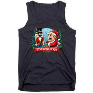 Trump Santa Claus With Nutcracker They Are Eating The Nuts Tank Top