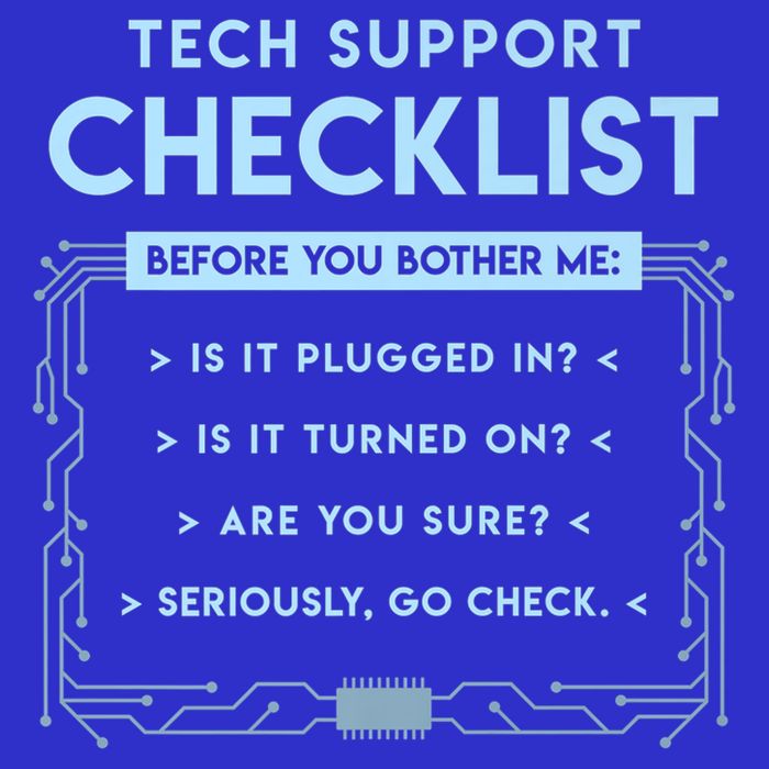 Tech Support Checklist Funny Computer Geek Sysadmin Gift Long Sleeve Shirt