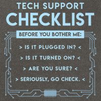 Tech Support Checklist Funny Computer Geek Sysadmin Gift Cotton Canvas Backpack