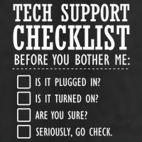 Tech Support Checklist Funny Computer Geek Sysadmin Gift Adult Drive Performance Visor