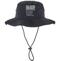 Tech Support Checklist Funny Computer Geek Sysadmin Gift Legacy Cool Fit Booney Bucket Hat