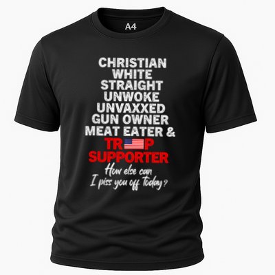 Trump Supporter Christian White Straight Unwoke Unvaxxed Performance Shirt