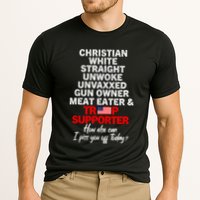 Trump Supporter Christian White Straight Unwoke Unvaxxed Cooling Performance Crew T-Shirt