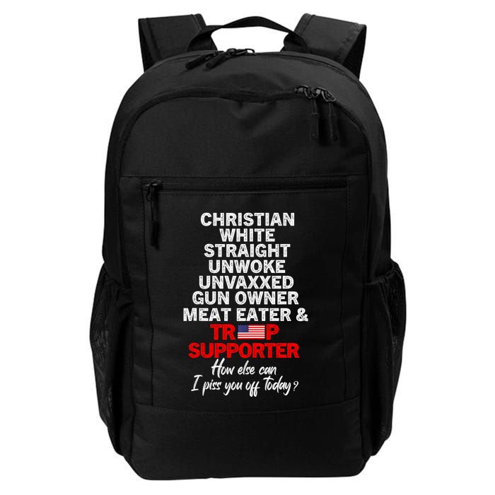 Trump Supporter Christian White Straight Unwoke Unvaxxed Backpack
