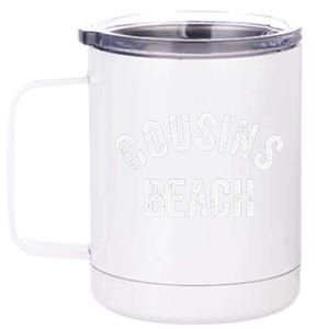 The Summer Cousins Beach I Turned Pretty College Letters 12 oz Stainless Steel Tumbler Cup