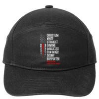 Trump Supporter Christian White Straight Unwoke Unvaxxed 7-Panel Snapback Hat