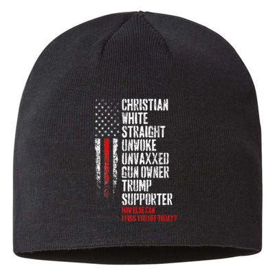 Trump Supporter Christian White Straight Unwoke Unvaxxed Sustainable Beanie