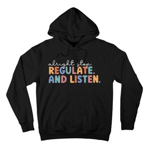 Teacher School Counselor Stop Regulate Teacher Life School Hoodie