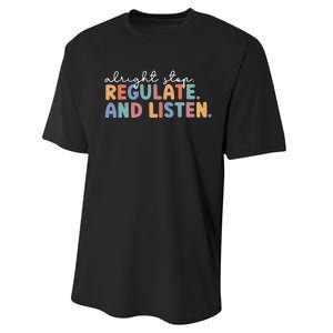 Teacher School Counselor Stop Regulate Teacher Life School Performance Sprint T-Shirt