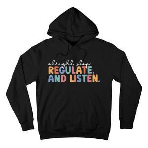 Teacher School Counselor Stop Regulate Teacher Life School Tall Hoodie