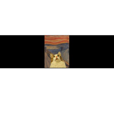 The Scream Cat Funny Classic Painting Bumper Sticker