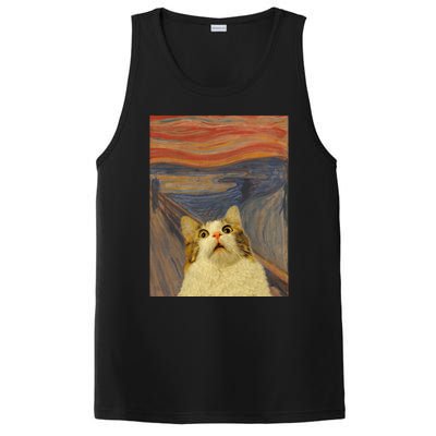 The Scream Cat Funny Classic Painting PosiCharge Competitor Tank