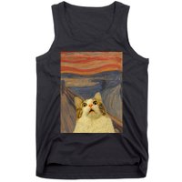 The Scream Cat Funny Classic Painting Tank Top