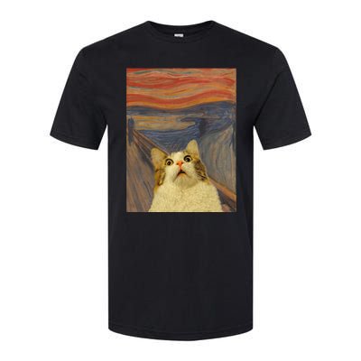 The Scream Cat Funny Classic Painting Softstyle CVC T-Shirt