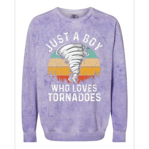 Tornado Storm Chasing Twister Hurricane Colorblast Crewneck Sweatshirt