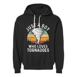 Tornado Storm Chasing Twister Hurricane Garment-Dyed Fleece Hoodie