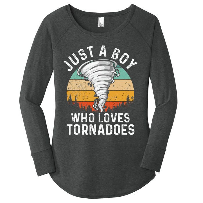 Tornado Storm Chasing Twister Hurricane Women's Perfect Tri Tunic Long Sleeve Shirt