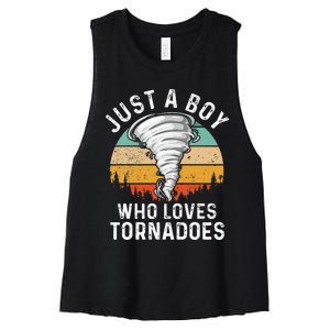 Tornado Storm Chasing Twister Hurricane Women's Racerback Cropped Tank