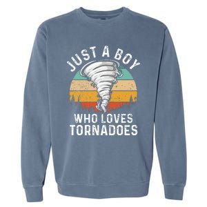 Tornado Storm Chasing Twister Hurricane Garment-Dyed Sweatshirt