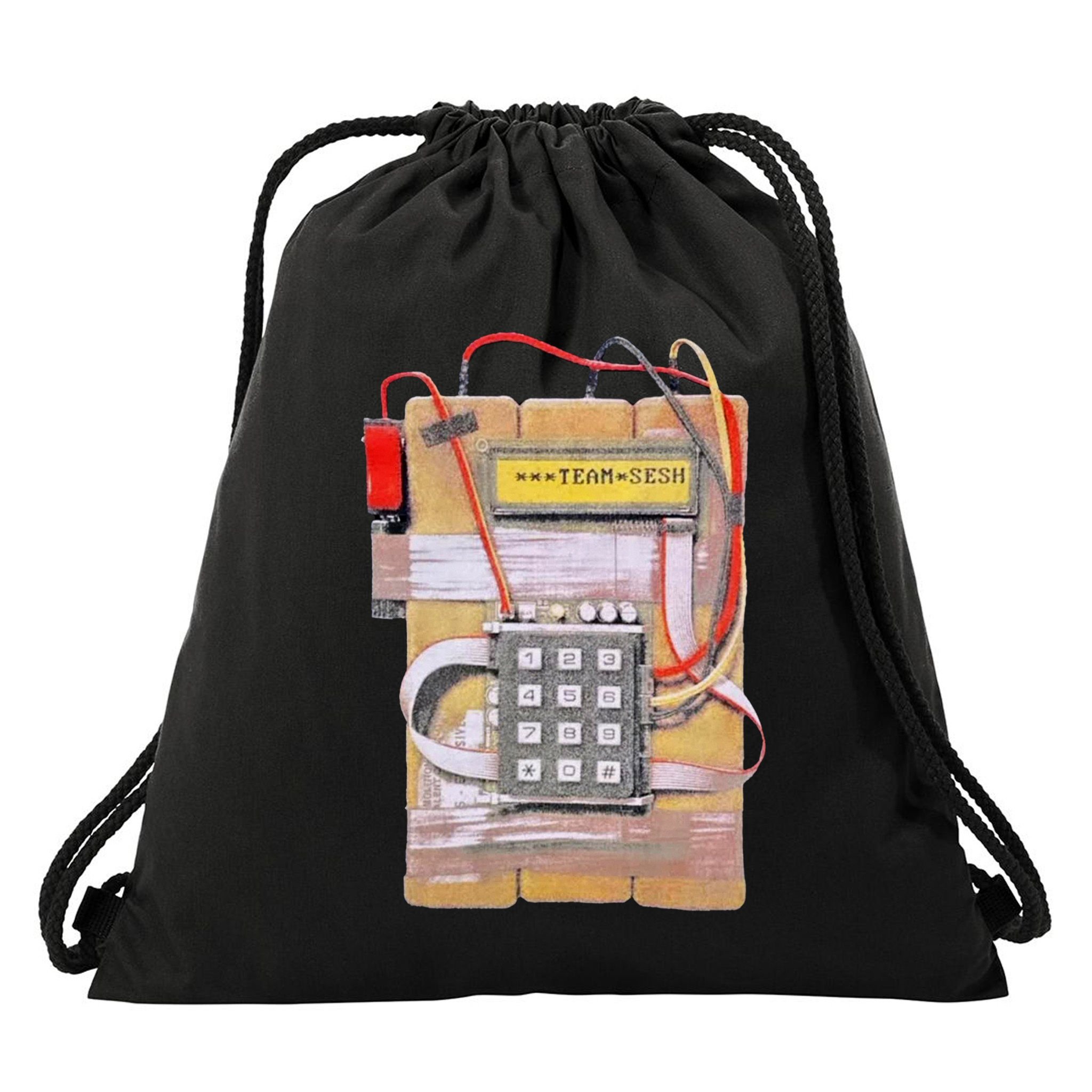 Team Sesh Csgo Bomb Drawstring Bag